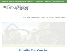 Tablet Screenshot of groupvisionservice.com